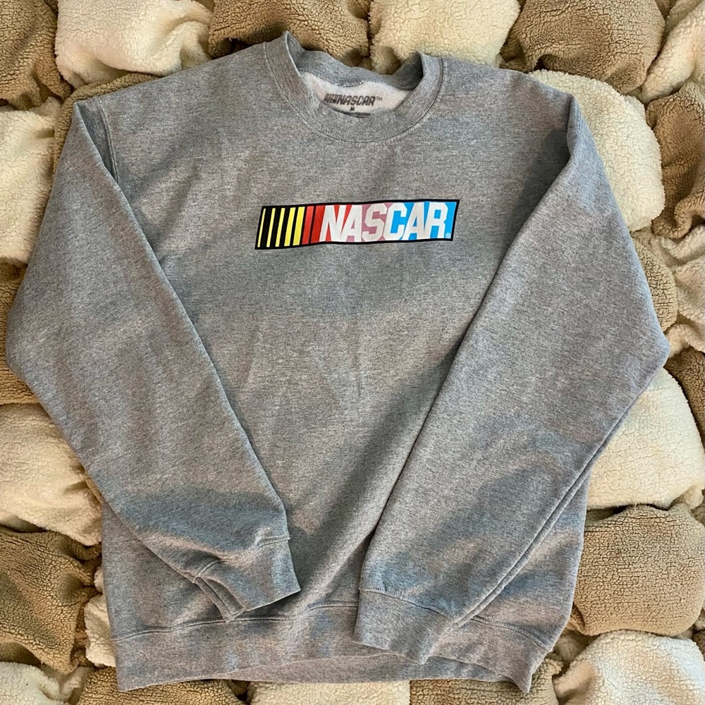 Nascar Gray Crewneck Men's Sweater